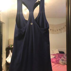 lulu lemon tank top navy blue